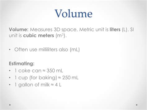 Understanding Cubic Meters and Milliliters