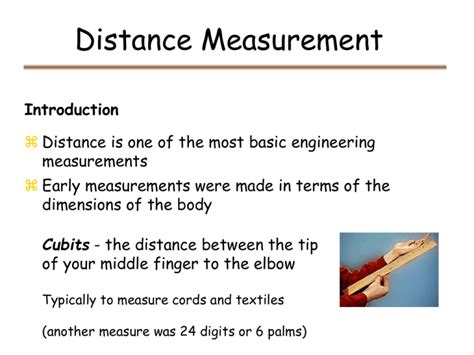 Understanding Distance Measurement