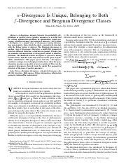 Understanding Divergence Classes