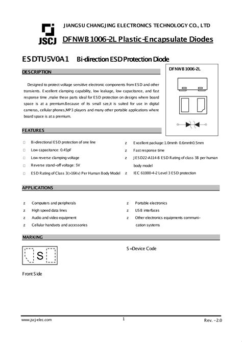 Understanding ESDTU5V0A1