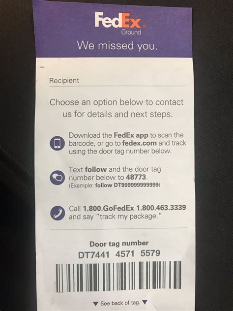 Understanding FedEx Tracking Door Tags