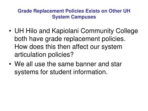 Understanding Grade Replacement Policies