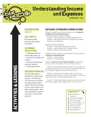 Understanding Income and Expenses