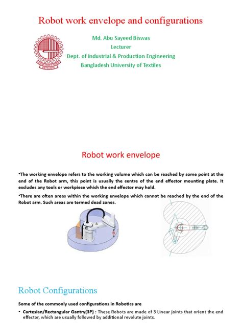 Understanding Industrial Robot Work Envelopes