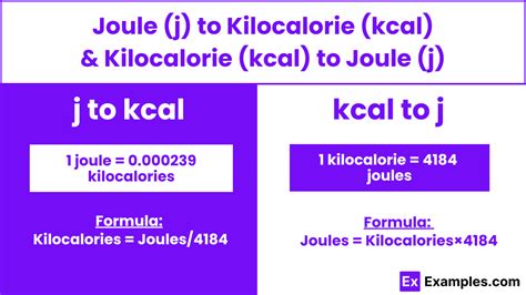 Understanding Joules and Kilocalories