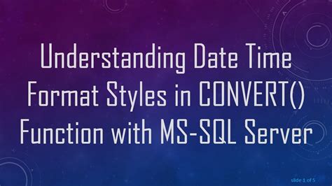 Understanding M/s Convert