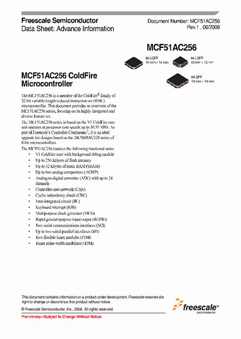 Understanding MCF51AC256BVLKE
