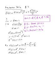 Understanding Maclaurin Series