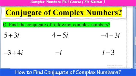 Understanding Mathematical Conjugates