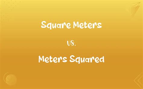 Understanding Meters Squared and Meters