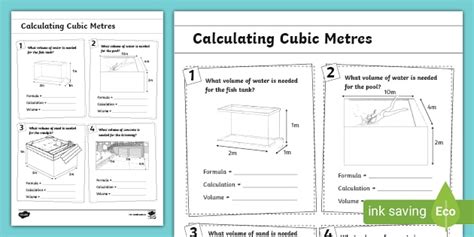 Understanding Metres and Cubic Metres