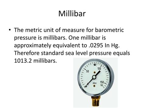 Understanding Millibars: A Unit of Pressure