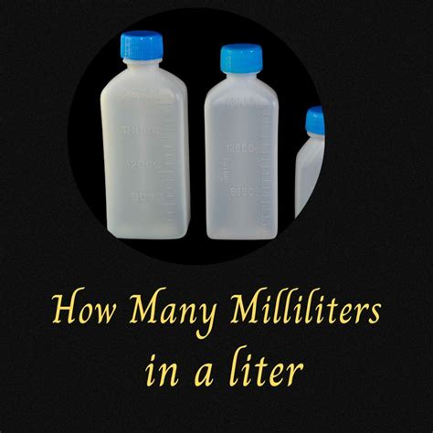 Understanding Milliliters and Liters