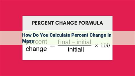 Understanding Percent Change in Mass