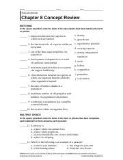 Understanding Populations Concept Review Answer Key Reader