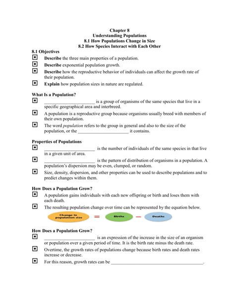 Understanding Populations Review Answer Key Reader