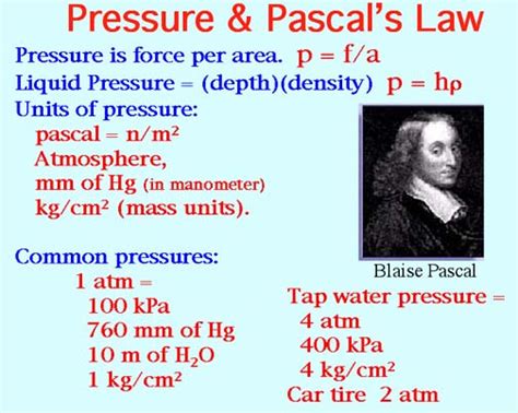 Understanding Pressure Units: Pascal and Millimeters of Water