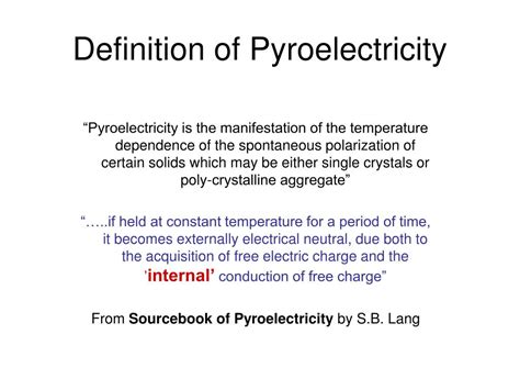 Understanding Pyroelectricity: A Fundamental Insight