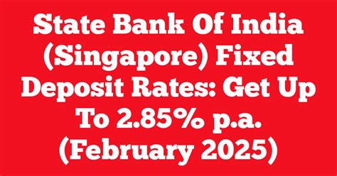 Understanding State Bank of India's Fixed Deposit Rates in Singapore