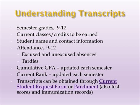 Understanding Transcripts