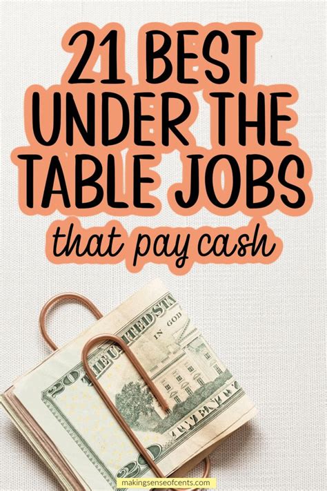 Understanding Under the Table Jobs