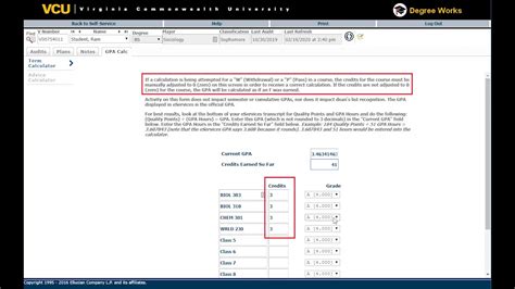 Understanding VCU Degree Works
