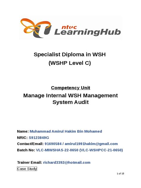 Understanding WSH Level C