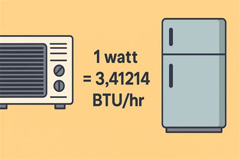 Understanding Watts and BTU/h