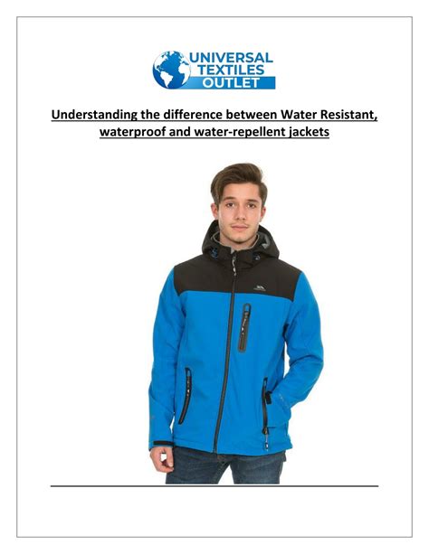 Understanding Weatherproof Jackets