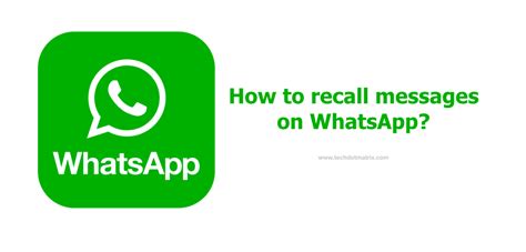 Understanding WhatsApp's Recall Feature