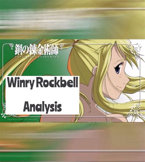 Understanding Winry: A Character Overview