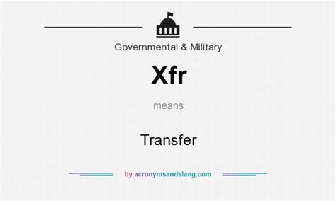 Understanding XFR Meaning