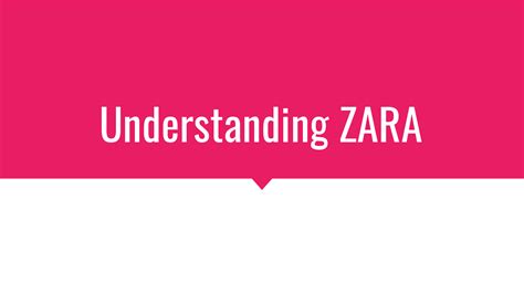 Understanding ZARA Rev