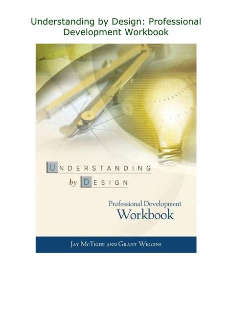 Understanding by Design Professional Development Workbook Doc