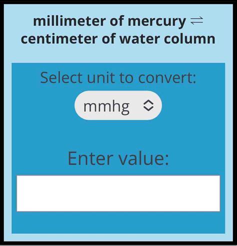 Understanding mmhg and cmh2o