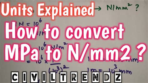 Understanding mpa unit n/mm2