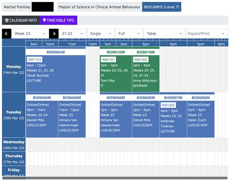 Understanding the ACES Timetable System