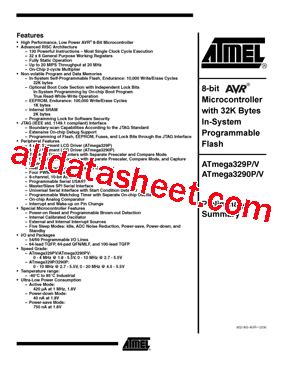 Understanding the ATmega329PV-10MUR