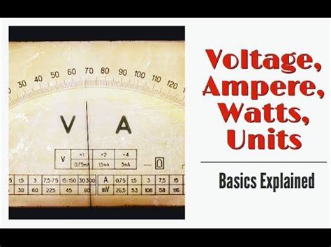 Understanding the Ampere and Watt Units