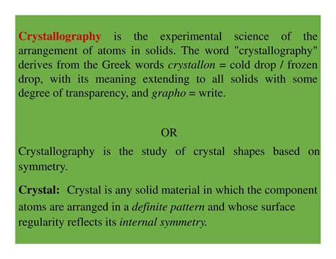 Understanding the Basics of Crystallography