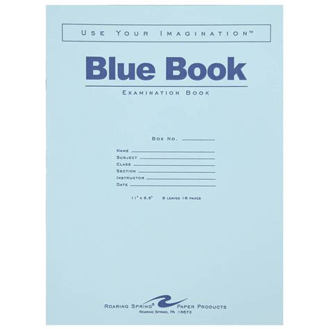 Understanding the Blue Book Examination Book