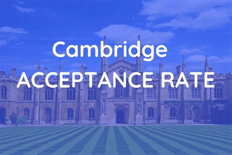 Understanding the Cambridge Acceptance Rate