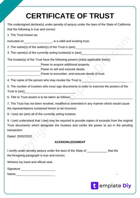 Understanding the Certification of Trustee Form