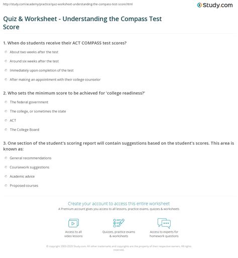 Understanding the Compass Test