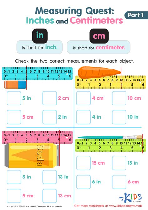 Understanding the Concept of Centimeter and Inch