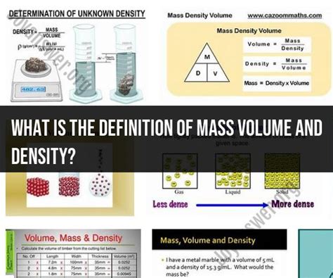 Understanding the Concept of Volume and Density