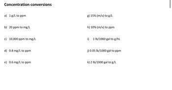 Understanding the Conversion: 10,000 mg /l to ppm