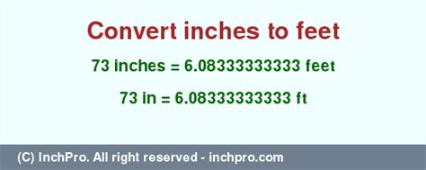 Understanding the Conversion: 73 Inches in Feet