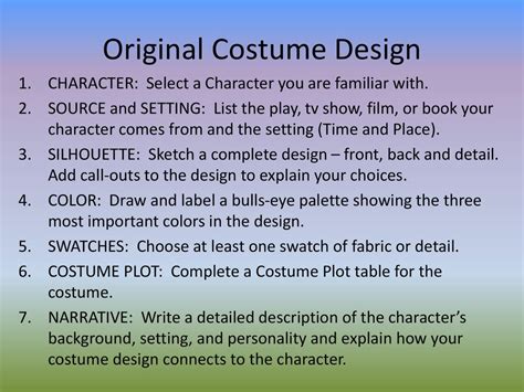 Understanding the Costumes