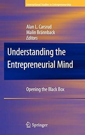 Understanding the Entrepreneurial Mind Opening the Black Box Epub